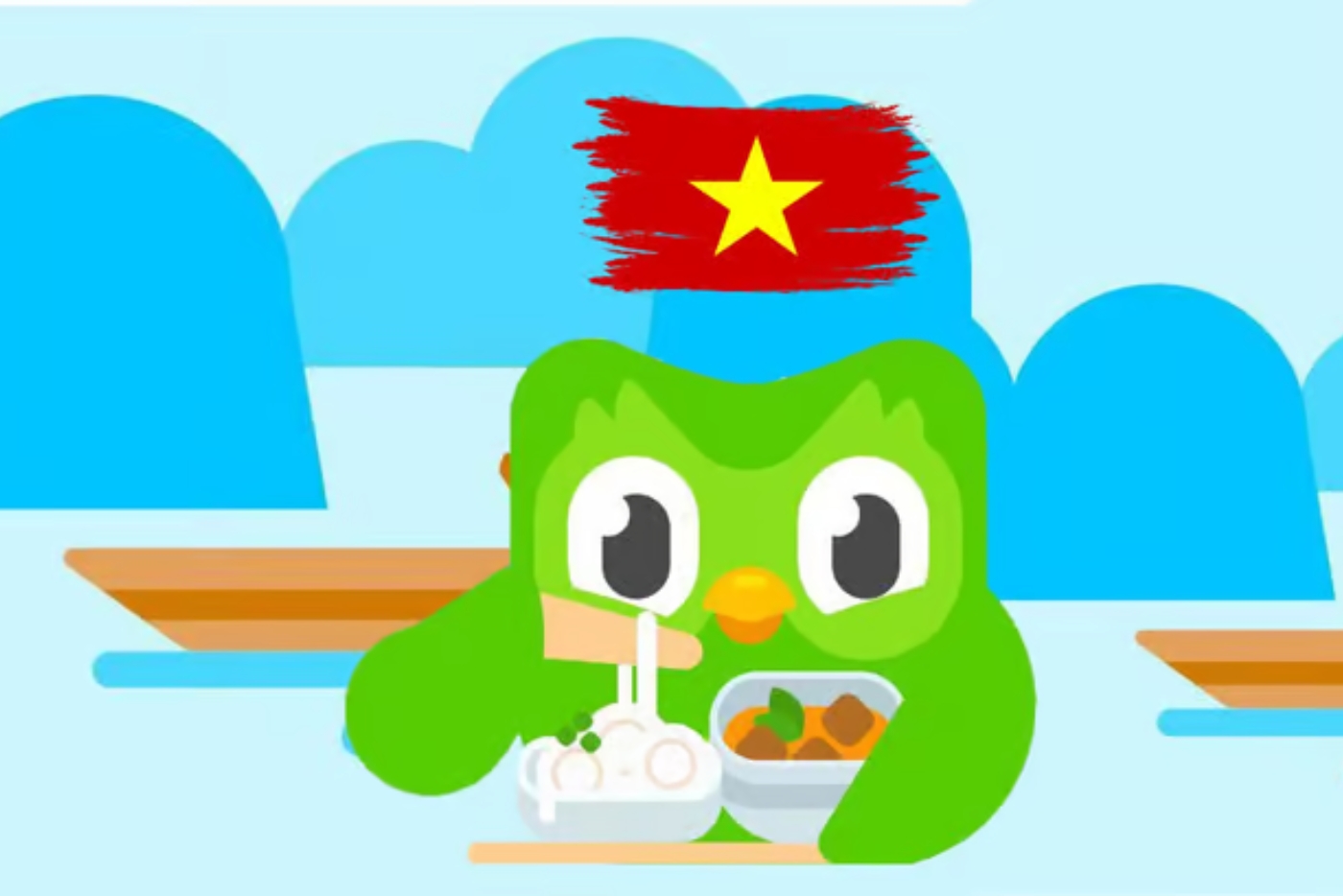 Thiết kế Mascot Cú xanh Doulingo ghi dấu ấn trong lòng khách hàng bởi sự hài hước có phần đanh đá tinh nghịch.jpg