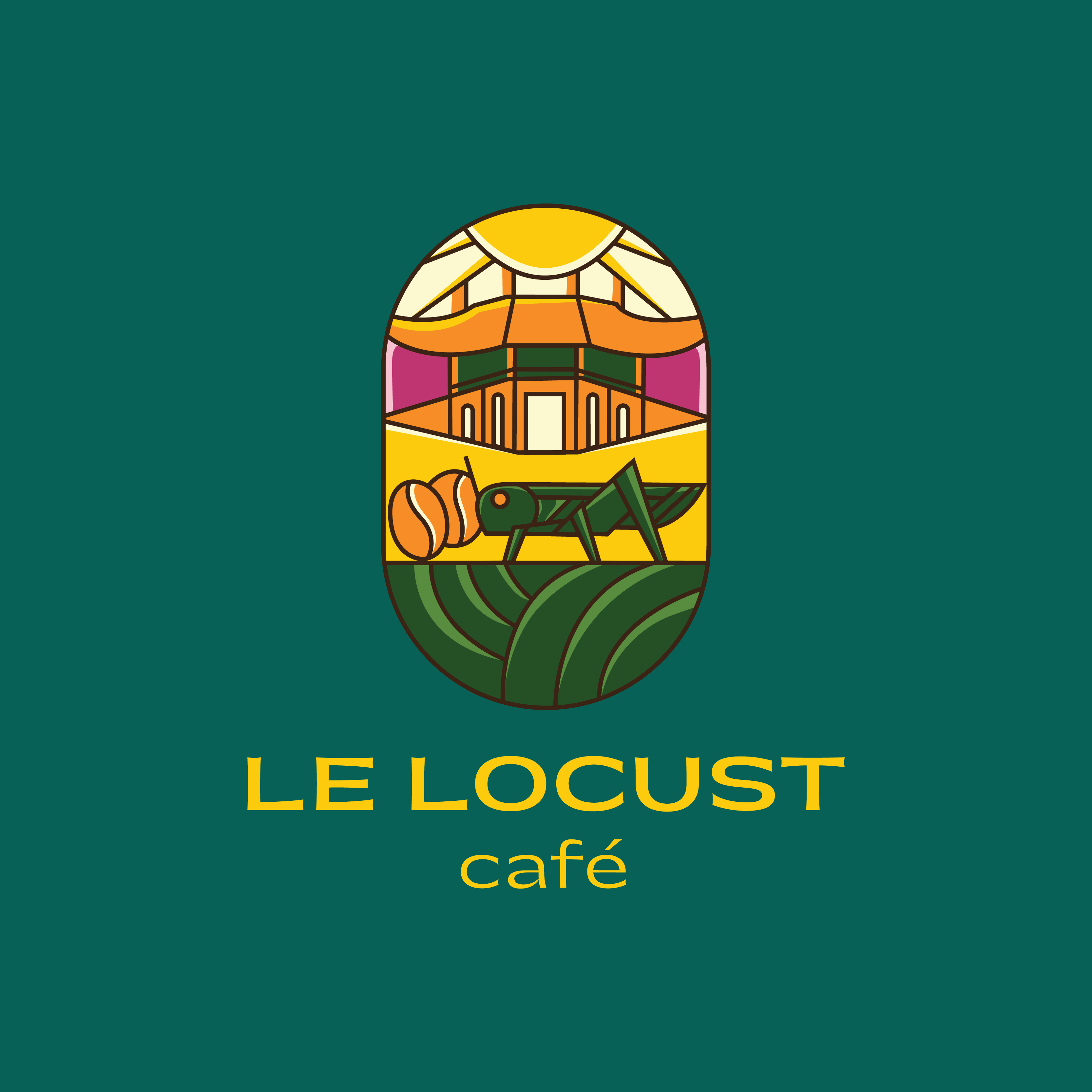 THIẾT KẾ LOGO DỰ ÁN LE LOCUST CAFE