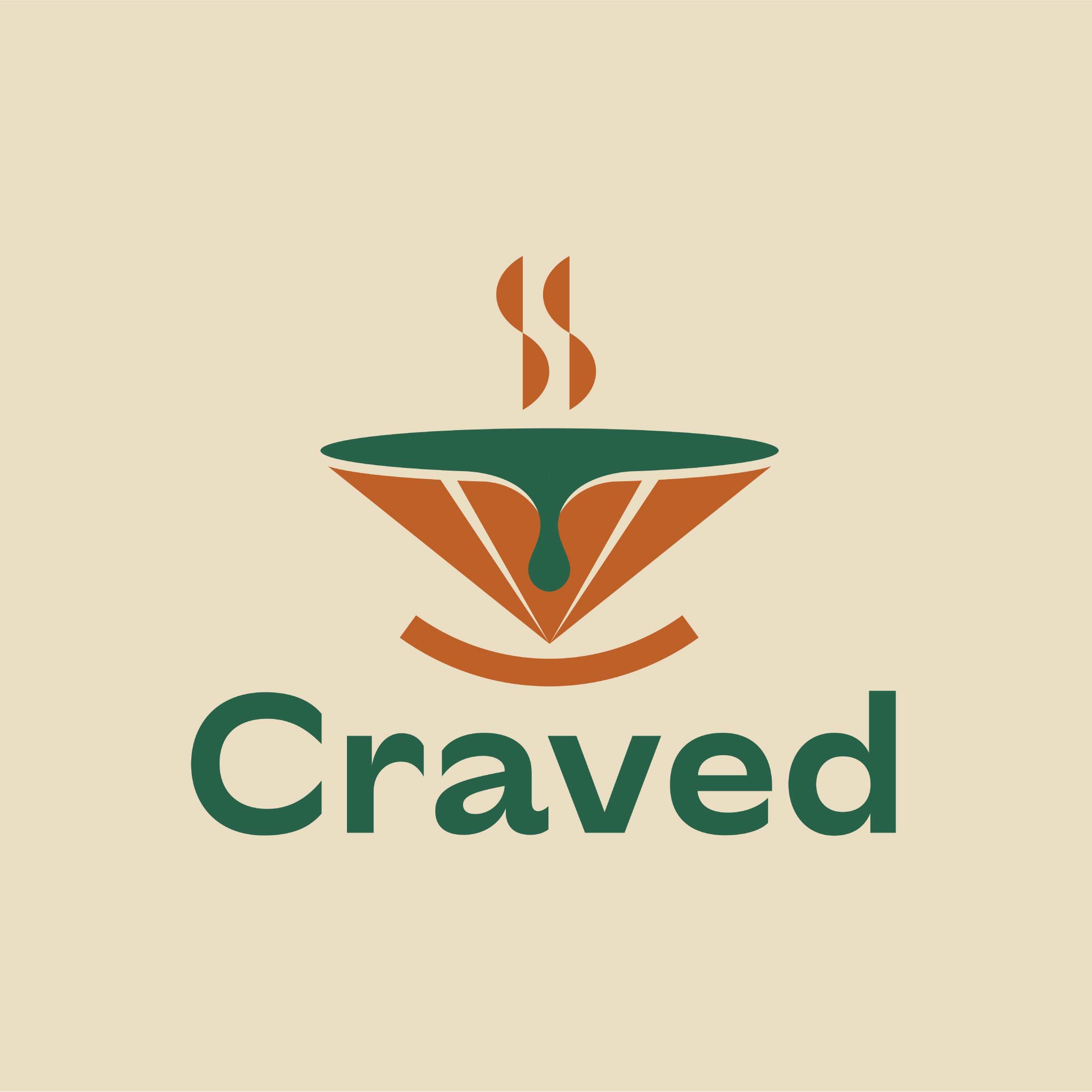 THIẾT KẾ LOGO DỰ ÁN CÀ PHÊ CRAVED