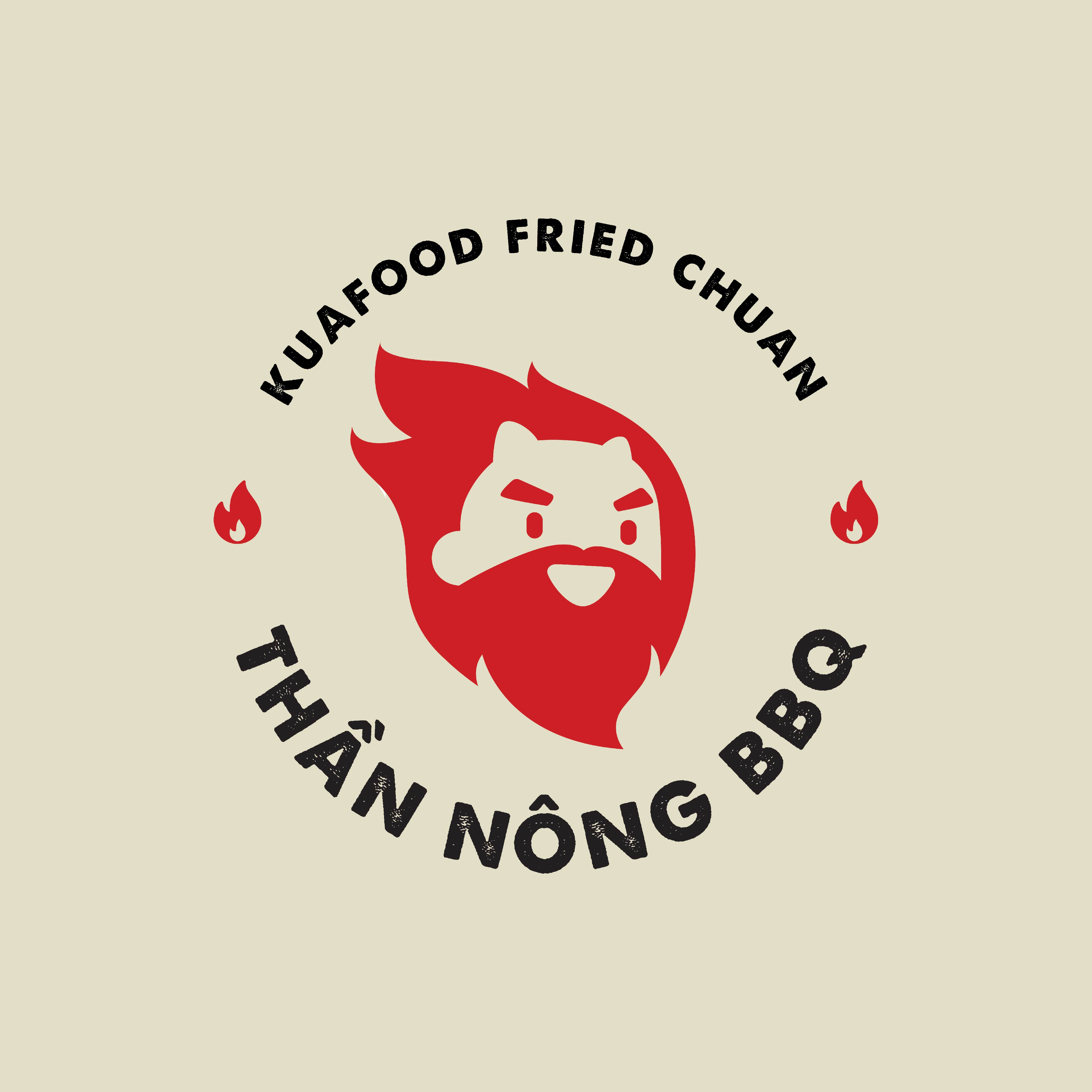 THIẾT KẾ LOGO NHÀ HÀNG THẦN NÔNG BBQ