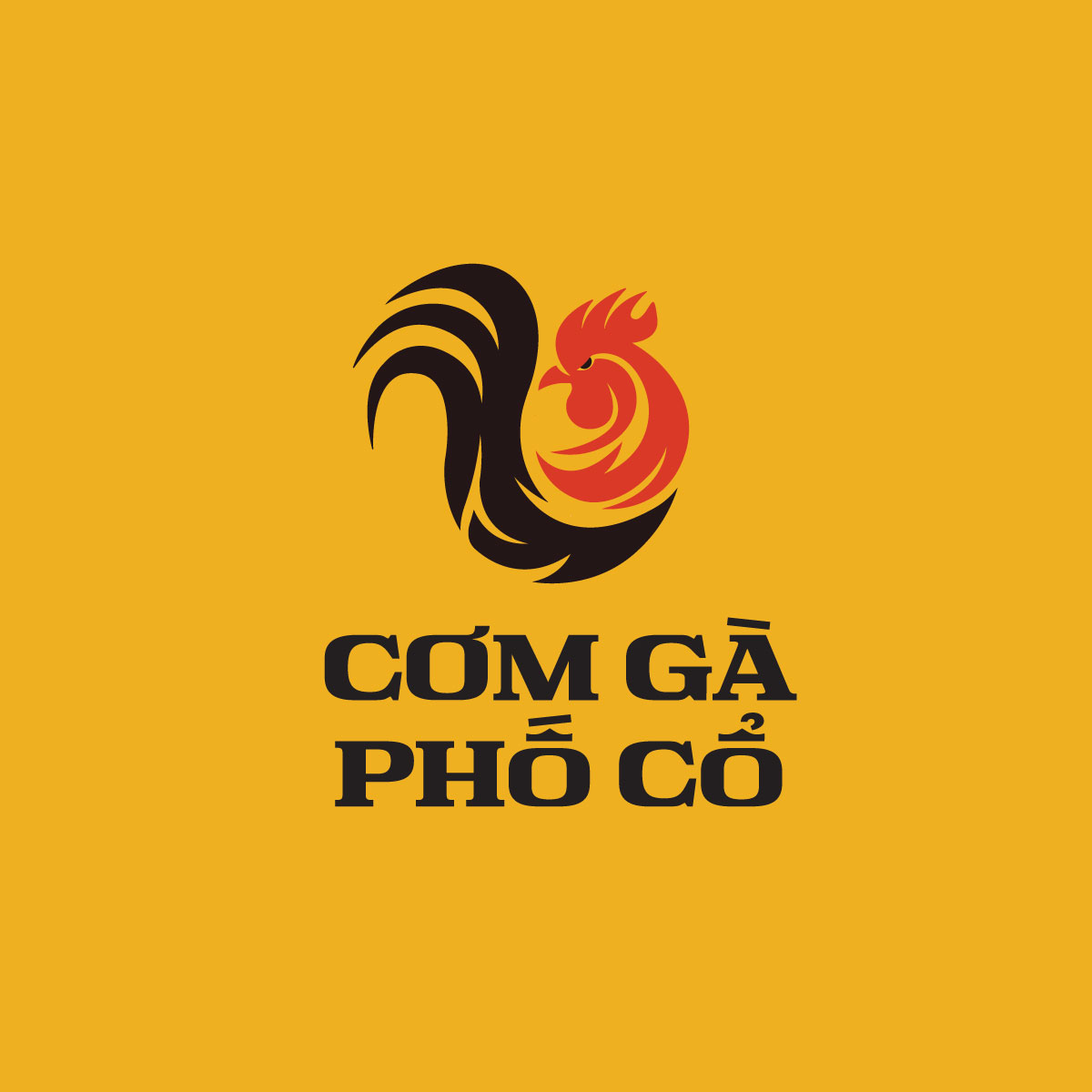 THIẾT KẾ LOGO DỰ ÁN CƠM GÀ PHỐ CỔ