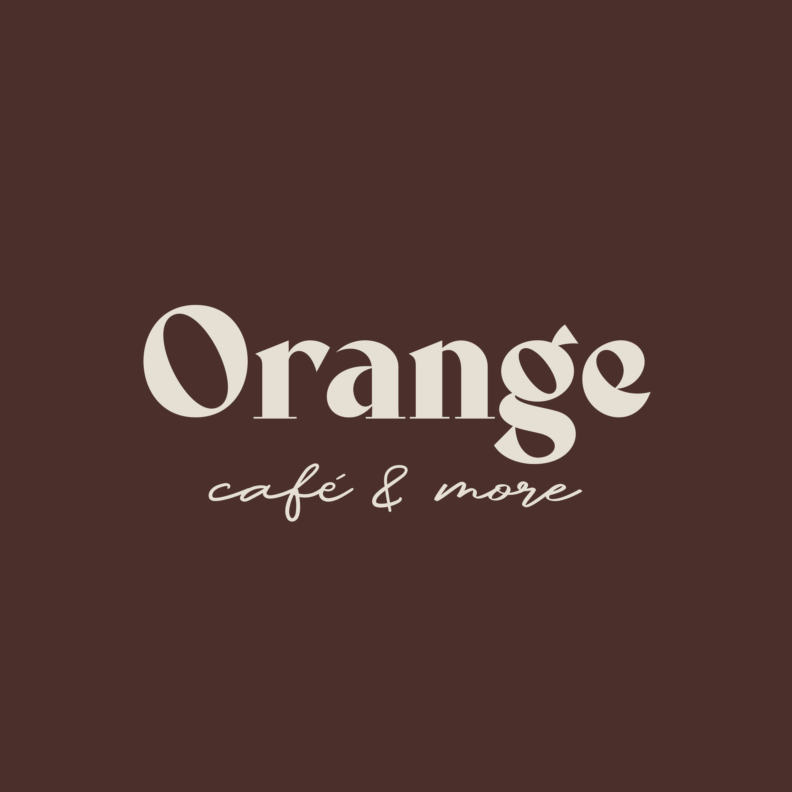 THIẾT KẾ LOGO DỰ ÁN ORANGE CAFÉ & MORE