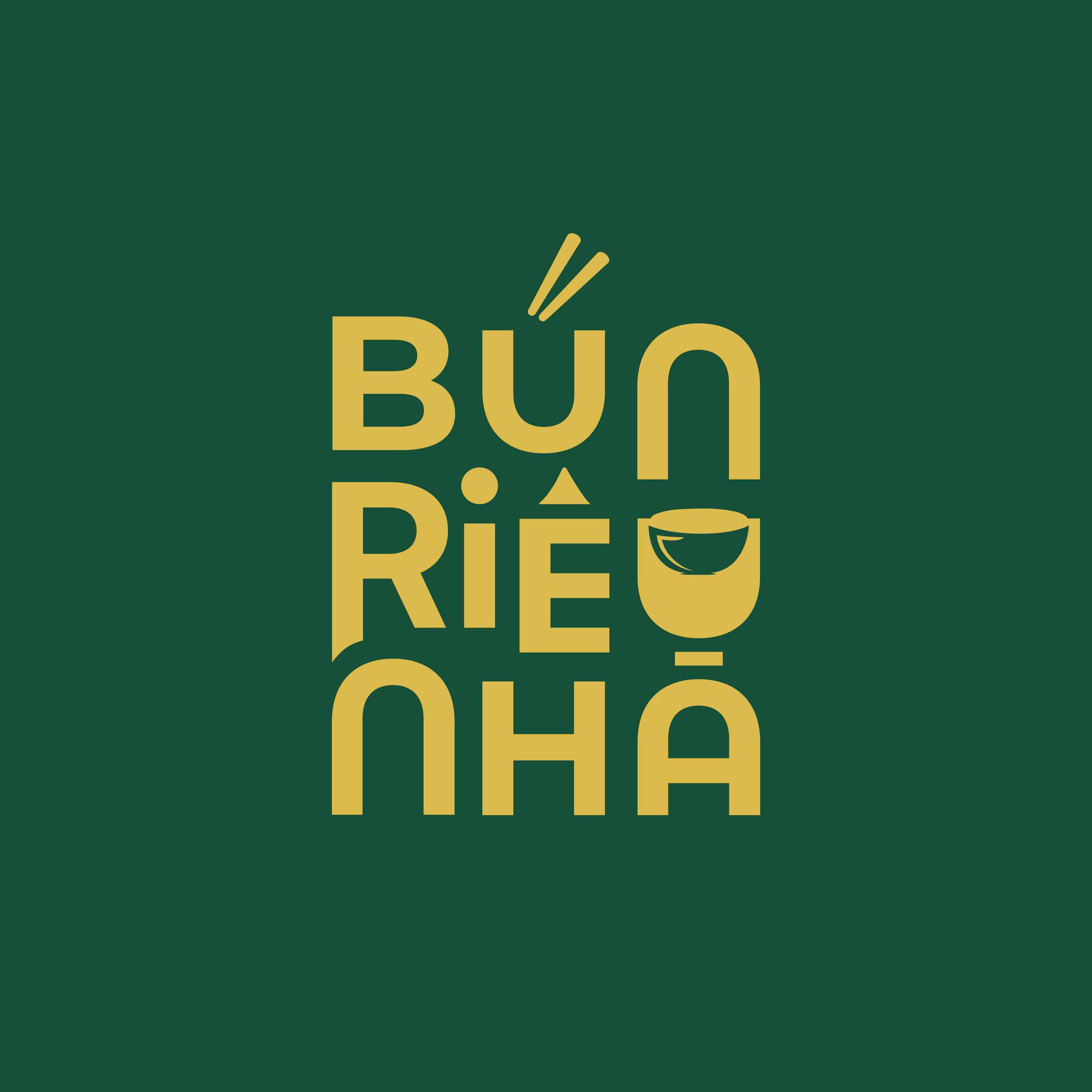 LOGO BÚN RIÊU NHÀ - ĐÃ BAO LÂU CHƯA ĂN CƠM MẸ NẤU?