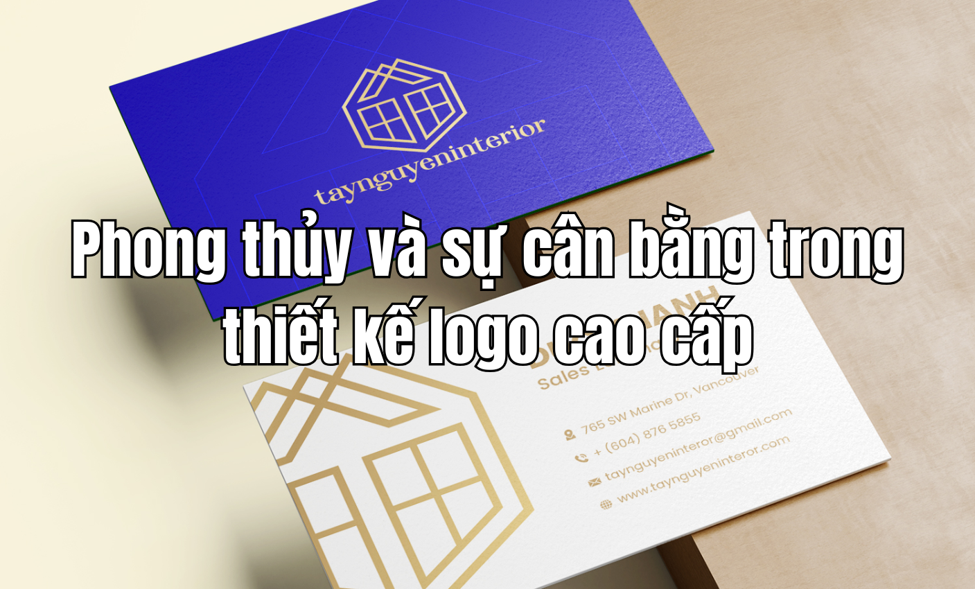 Phong thủy và sự cân bằng trong thiết kế logo cao cấp