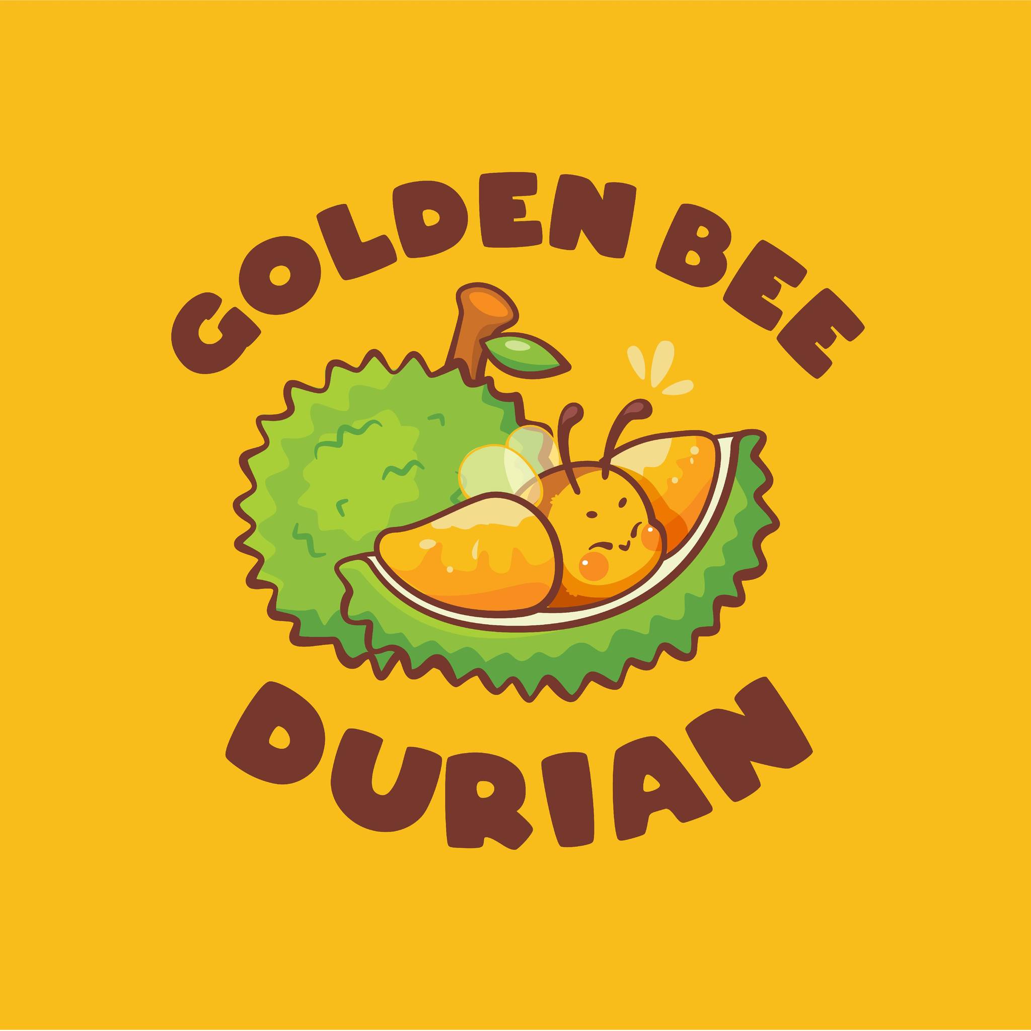 THIẾT KẾ LOGO DỰ ÁN TIỆM SẦU RIÊNG GOLDEN BEE DURIAN