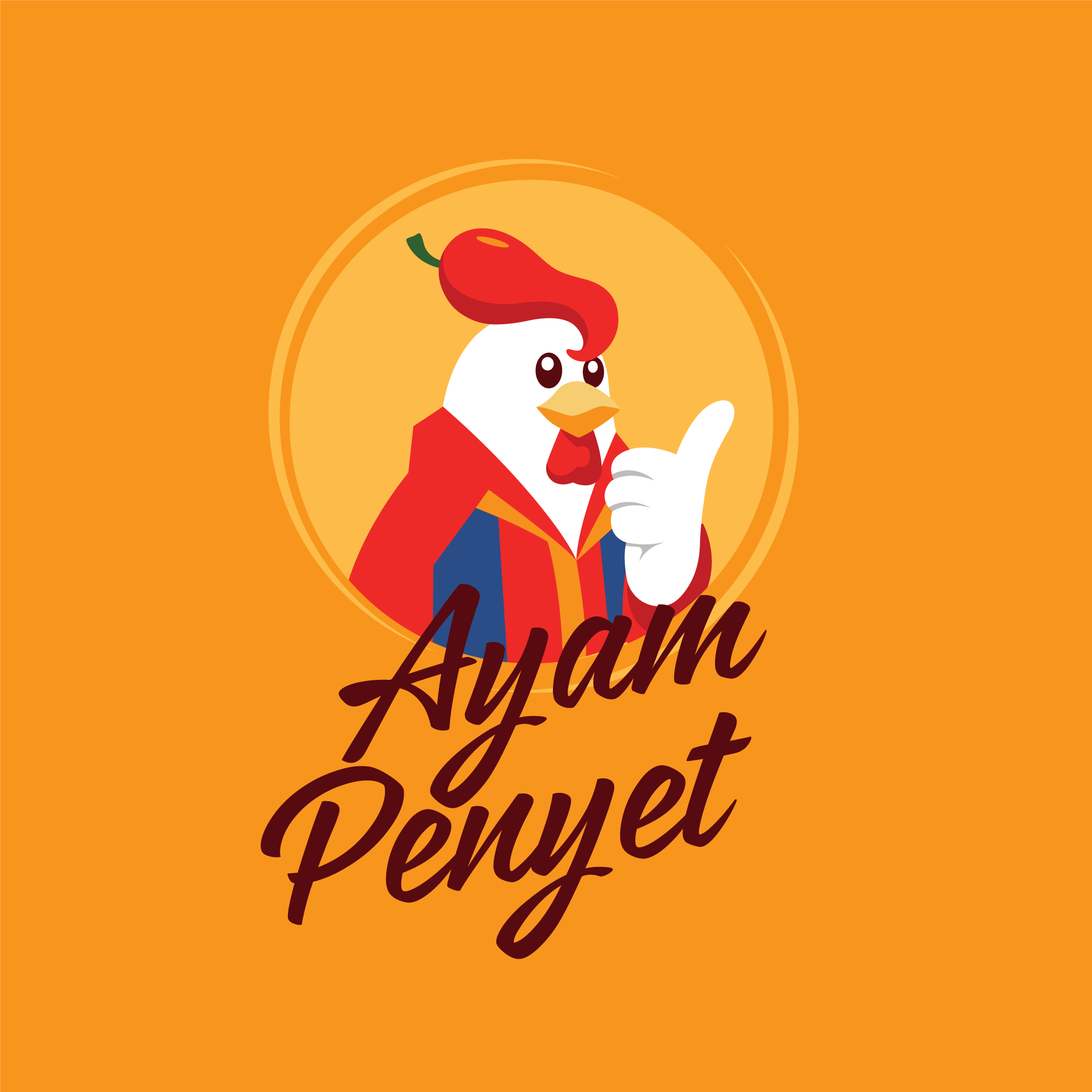 THIẾT KẾ LOGO DỰ ÁN TIỆM GÀ CAY AYAM PENYET