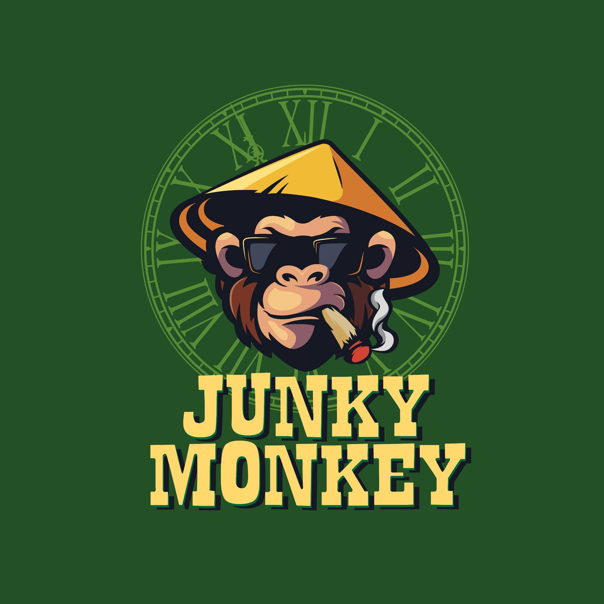 THIẾT KẾ LOGO QUÁN NHẬU JUNKY MONKEY