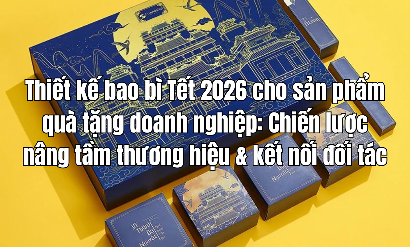 Thiết kế bao bì Tết 2026 cho sản phẩm quà tặng doanh nghiệp: Chiến lược nâng tầm thương hiệu & kết nối đối tác