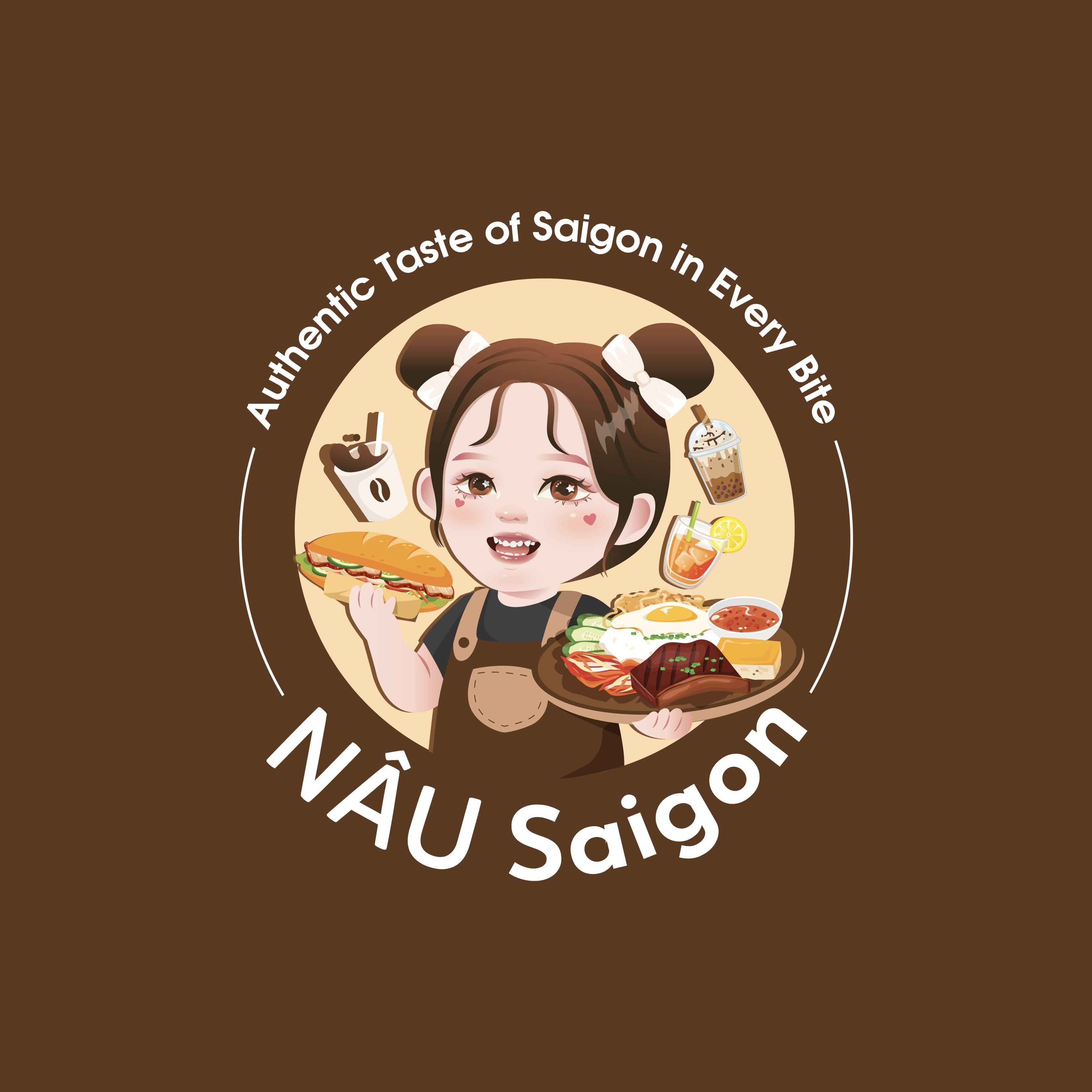THIẾT KẾ LOGO DỰ ÁN NÂU SAIGON