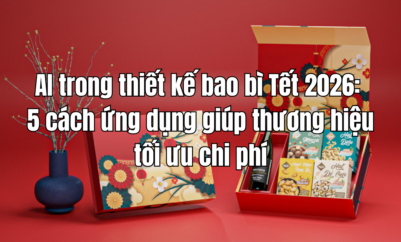 AI trong thiết kế bao bì Tết 2026: 5 cách ứng dụng giúp thương hiệu tối ưu chi phí