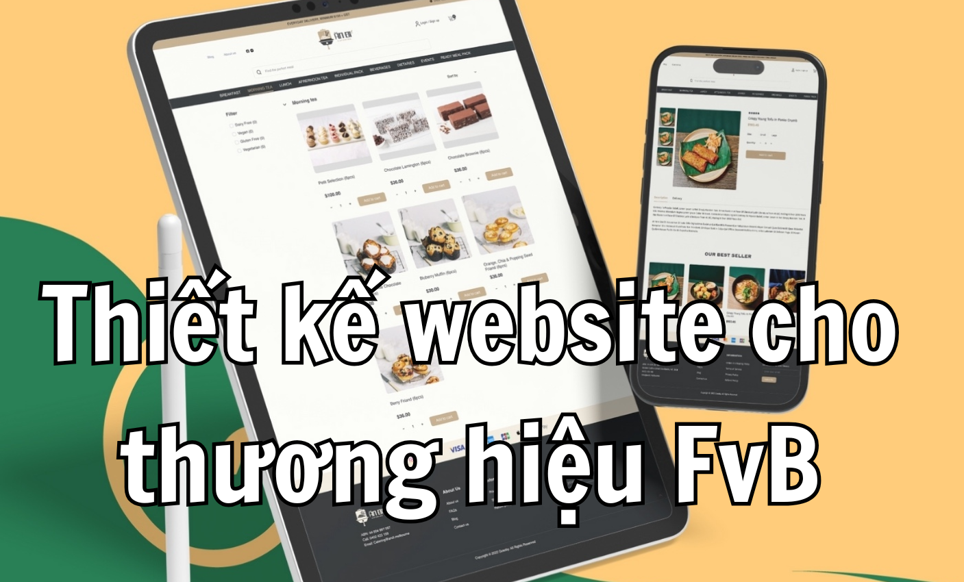 Thiết kế website cho thương hiệu F&B