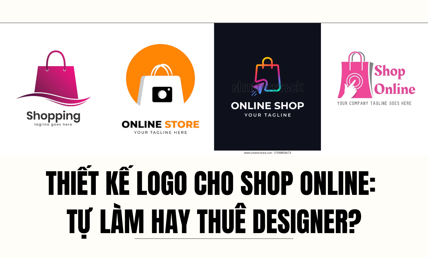 Thiết kế logo cho shop online: Tự làm hay thuê designer?