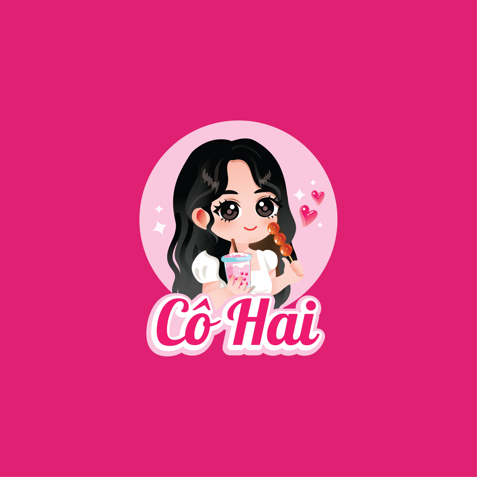 THIẾT KẾ LOGO DỰ ÁN TIỆM TRÀ CÔ HAI