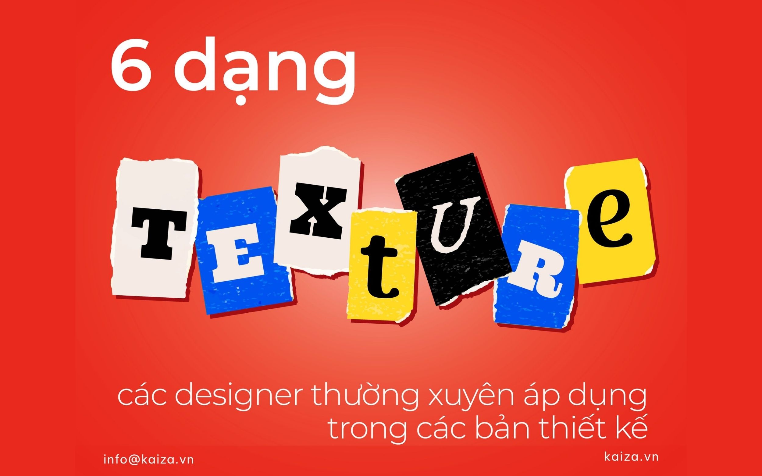 6 dạng texture các designer thường xuyên áp dụng trong các bản thiết kế