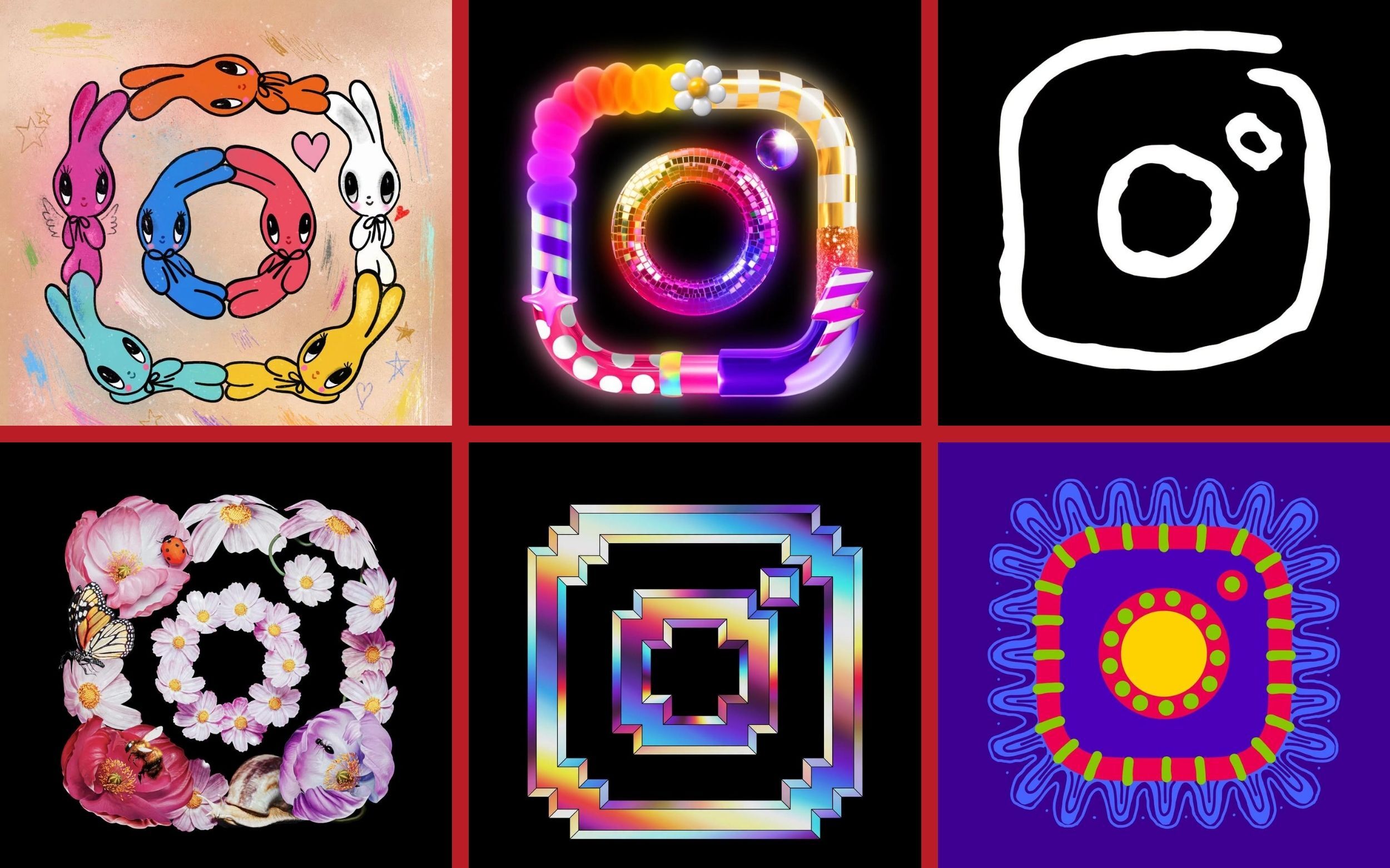 Logo Instagram được "thay áo" bởi 6 nghệ sĩ nổi tiếng: Bước đi táo bạo khẳng định sức mạnh của thiết kế thương hiệu