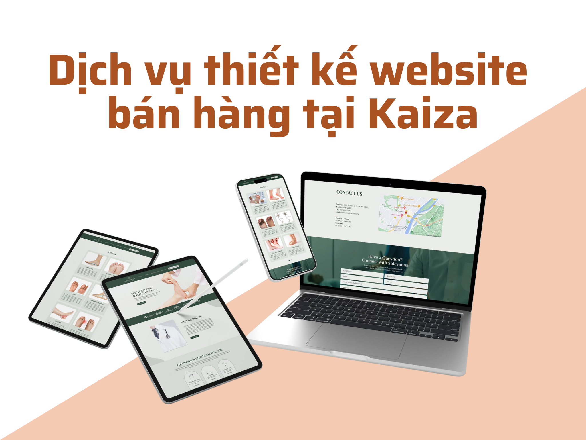Dịch vụ thiết kế website bán hàng tại Kaiza