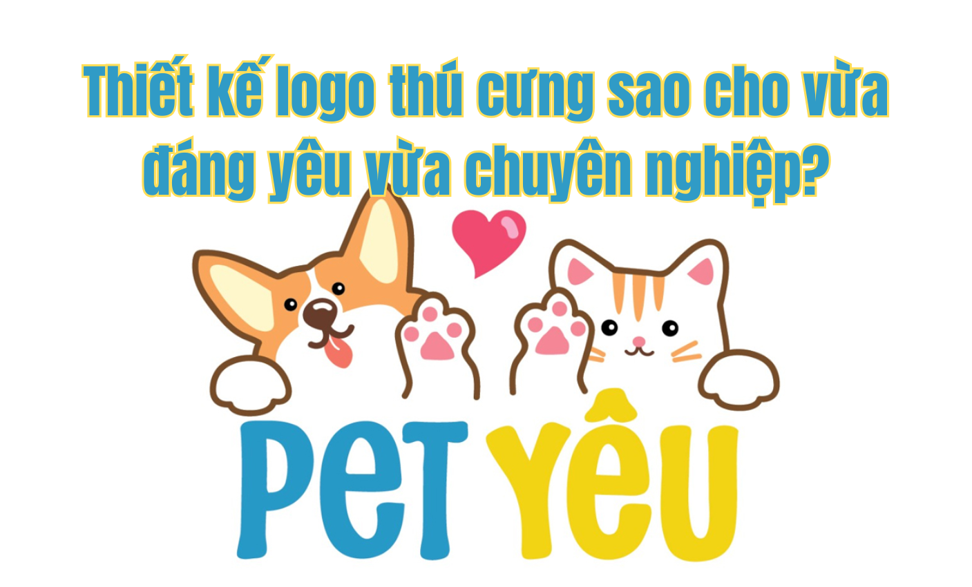 Thiết kế logo thú cưng sao cho vừa đáng yêu vừa chuyên nghiệp?