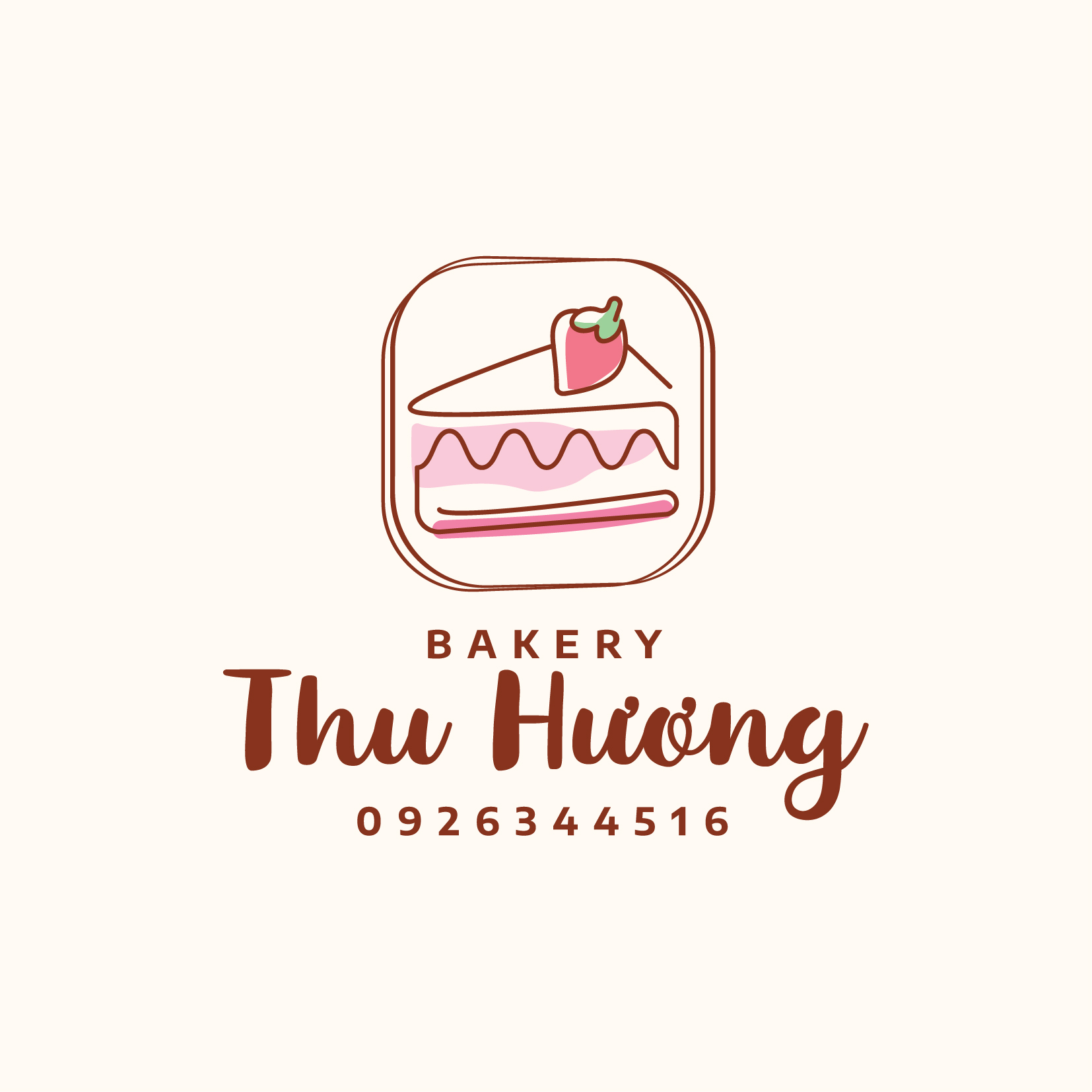 THIẾT KẾ LOGO DỰ ÁN THU HƯƠNG BAKERY