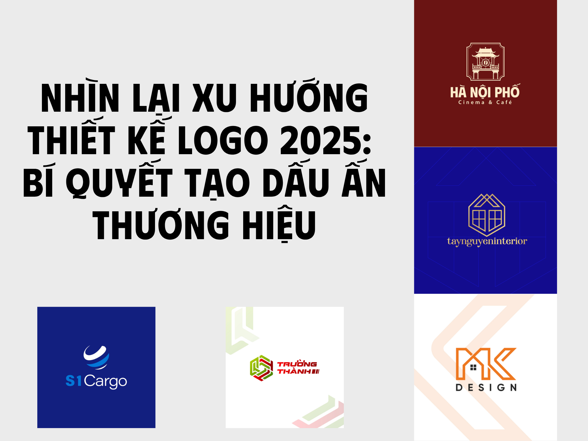 Nhìn lại xu hướng thiết kế logo 2025: Bí quyết tạo dấu ấn thương hiệu