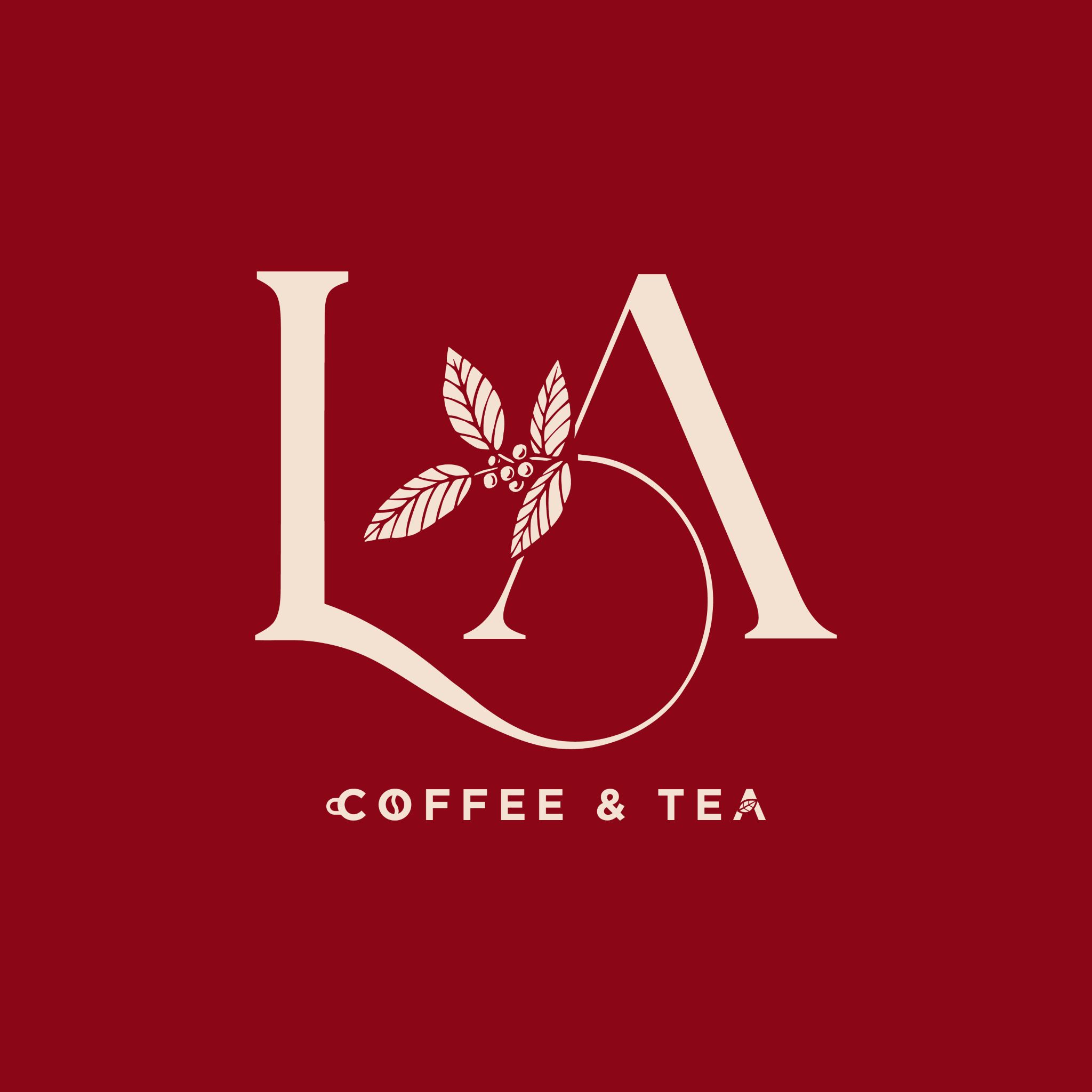 THIẾT KẾ LOGO DỰ ÁN QUÁN CÀ PHÊ LA COFFEE & TEA